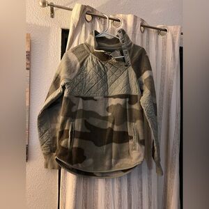 Abercrombie & Fitch Gray Fleece Jacket